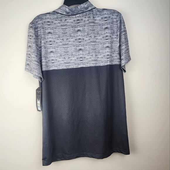 RBX Stay On Course Closed Mesh Gray Polo Men's Medium - Picture 2 of 12